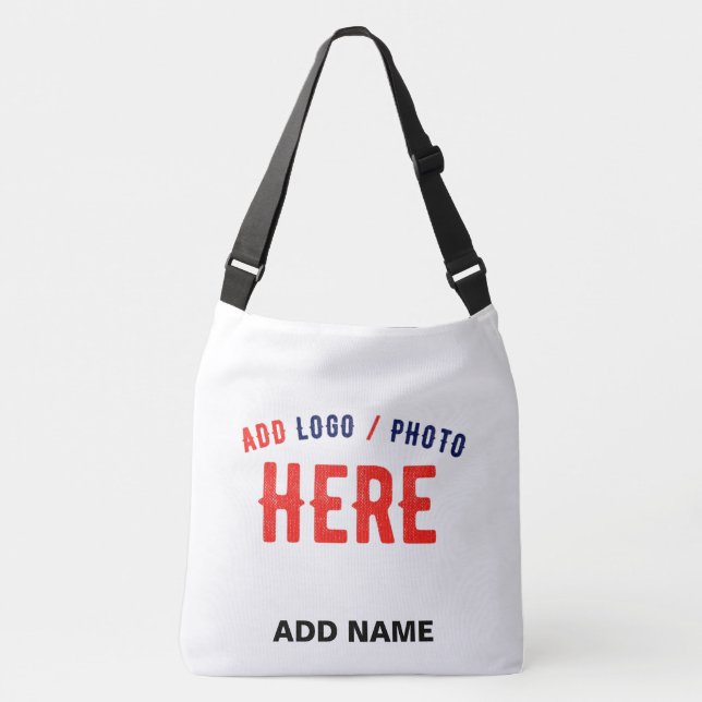 STYLISH MODERN CUSTOMIZABLE WHITE VERIFIED BRANDED CROSSBODY BAG (Front)