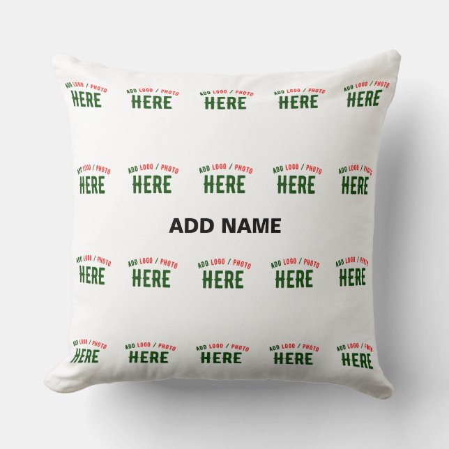 STYLISH MODERN CUSTOMIZABLE WHITE VERIFIED BRANDED CUSHION (Front)