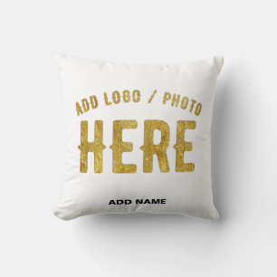 STYLISH MODERN CUSTOMIZABLE WHITE VERIFIED BRANDED CUSHION