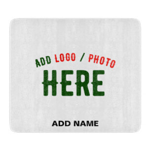 STYLISH MODERN CUSTOMIZABLE WHITE VERIFIED BRANDED CUTTING BOARD