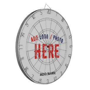 STYLISH MODERN CUSTOMIZABLE WHITE VERIFIED BRANDED DARTBOARD