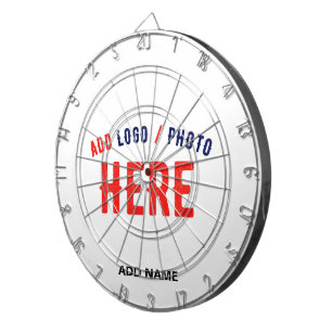 STYLISH MODERN CUSTOMIZABLE WHITE VERIFIED BRANDED DARTBOARD