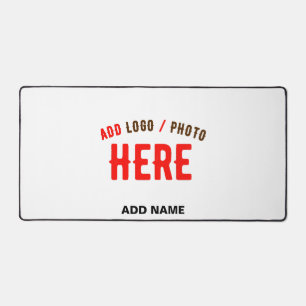 STYLISH MODERN CUSTOMIZABLE WHITE VERIFIED BRANDED DESK MAT