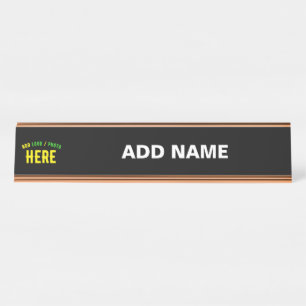 STYLISH MODERN CUSTOMIZABLE WHITE VERIFIED BRANDED DESK NAME PLATE