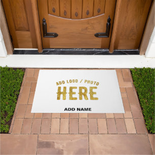 STYLISH MODERN CUSTOMIZABLE WHITE VERIFIED BRANDED DOORMAT
