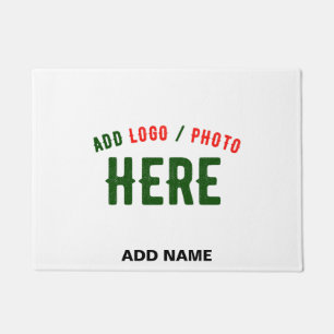 STYLISH MODERN CUSTOMIZABLE WHITE VERIFIED BRANDED DOORMAT