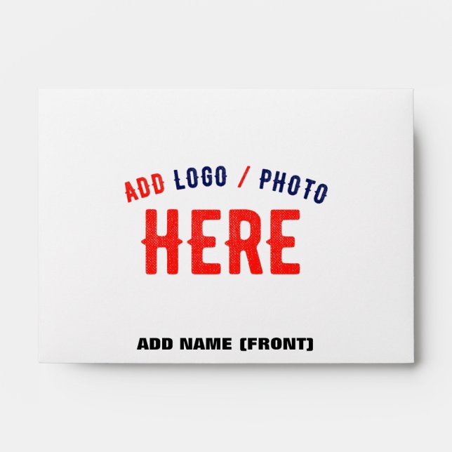 STYLISH MODERN CUSTOMIZABLE WHITE VERIFIED BRANDED ENVELOPE (Front)