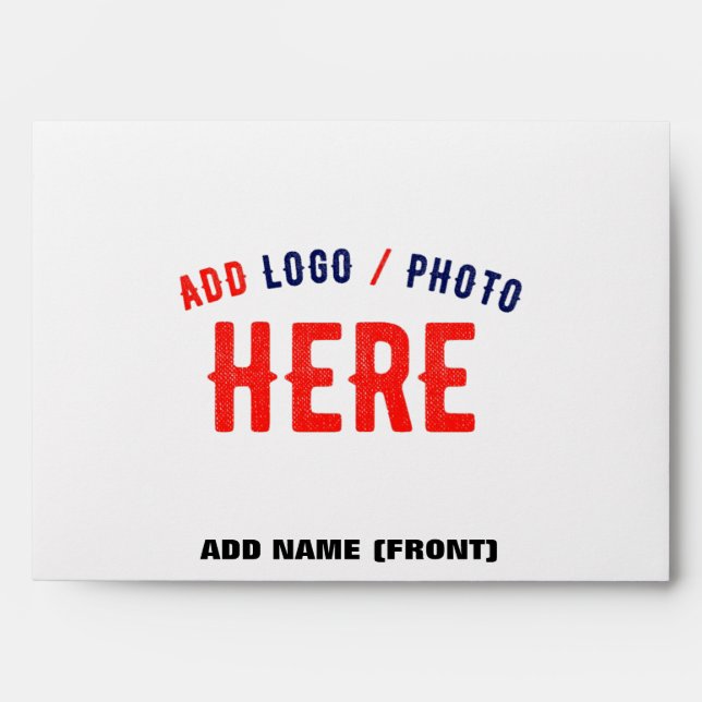STYLISH MODERN CUSTOMIZABLE WHITE VERIFIED BRANDED ENVELOPE (Front)