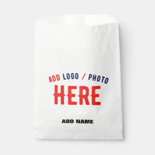 STYLISH MODERN CUSTOMIZABLE WHITE VERIFIED BRANDED FAVOUR BAGS
