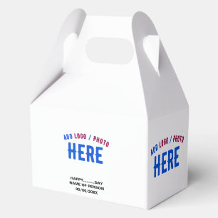 STYLISH MODERN CUSTOMIZABLE WHITE VERIFIED BRANDED FAVOUR BOX