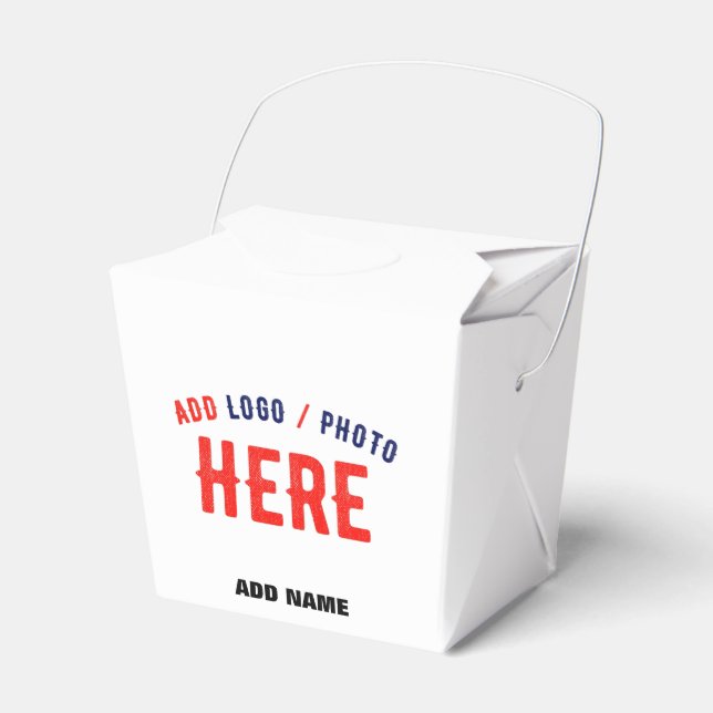 STYLISH MODERN CUSTOMIZABLE WHITE VERIFIED BRANDED FAVOUR BOX (Front Side)