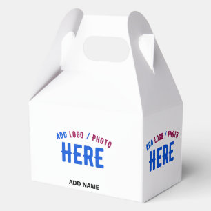 STYLISH MODERN CUSTOMIZABLE WHITE VERIFIED BRANDED FAVOUR BOX