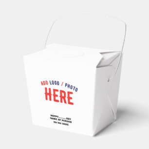 STYLISH MODERN CUSTOMIZABLE WHITE VERIFIED BRANDED FAVOUR BOX