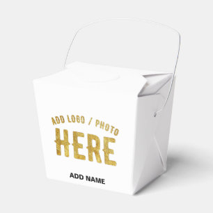 STYLISH MODERN CUSTOMIZABLE WHITE VERIFIED BRANDED FAVOUR BOX