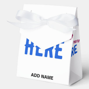 STYLISH MODERN CUSTOMIZABLE WHITE VERIFIED BRANDED FAVOUR BOX