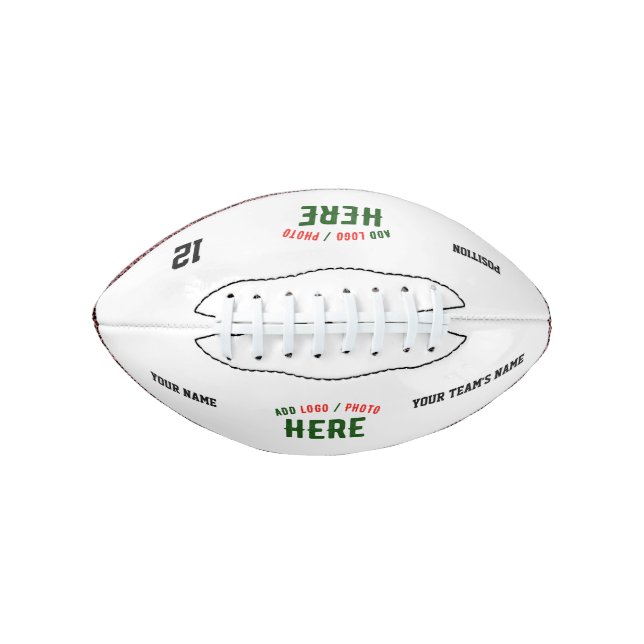 STYLISH MODERN CUSTOMIZABLE WHITE VERIFIED BRANDED FOOTBALL (Front)