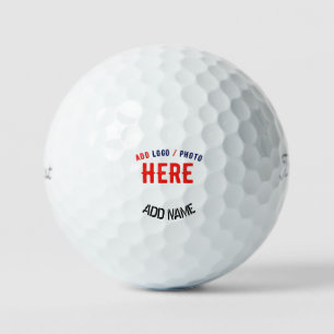 STYLISH MODERN CUSTOMIZABLE WHITE VERIFIED BRANDED GOLF BALLS