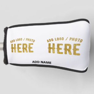 STYLISH MODERN CUSTOMIZABLE WHITE VERIFIED BRANDED GOLF HEAD COVER