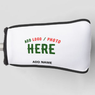 STYLISH MODERN CUSTOMIZABLE WHITE VERIFIED BRANDED GOLF HEAD COVER