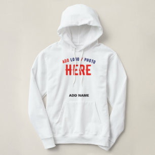 STYLISH MODERN CUSTOMIZABLE WHITE VERIFIED BRANDED HOODIE