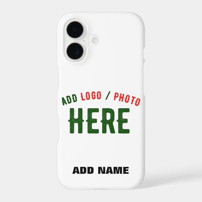 STYLISH MODERN CUSTOMIZABLE WHITE VERIFIED BRANDED iPhone CASE (Back)