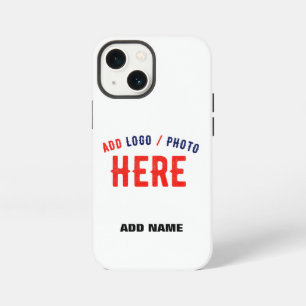 STYLISH MODERN CUSTOMIZABLE WHITE VERIFIED BRANDED iPhone 13 MINI CASE