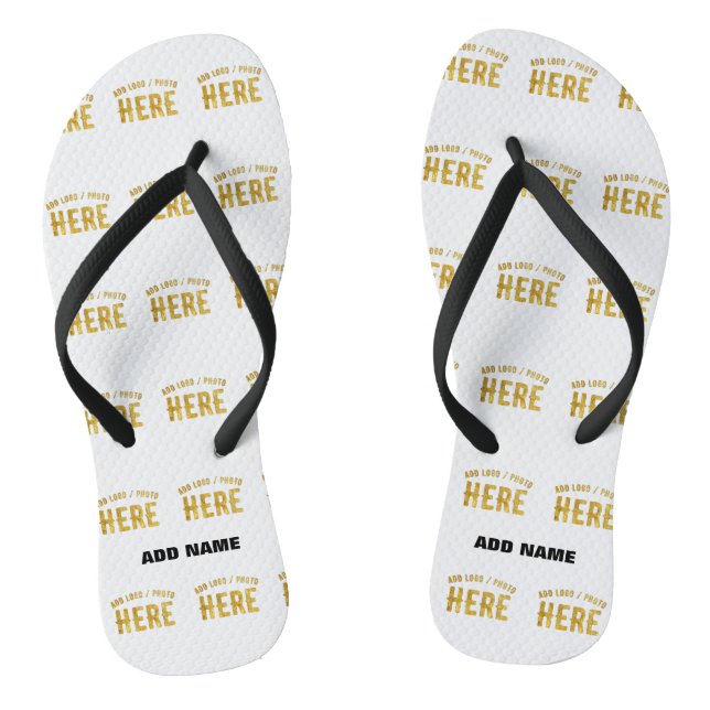 STYLISH MODERN CUSTOMIZABLE WHITE VERIFIED BRANDED JANDALS (Footbed)