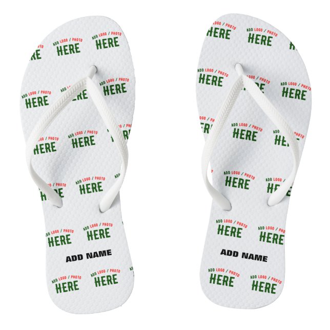 STYLISH MODERN CUSTOMIZABLE WHITE VERIFIED BRANDED JANDALS (Footbed)