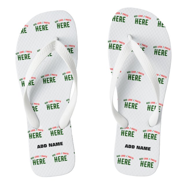 STYLISH MODERN CUSTOMIZABLE WHITE VERIFIED BRANDED JANDALS (Footbed)