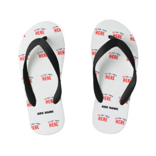 STYLISH MODERN CUSTOMIZABLE WHITE VERIFIED BRANDED KID'S JANDALS