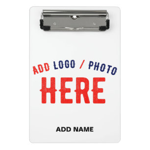 STYLISH MODERN CUSTOMIZABLE WHITE VERIFIED BRANDED MINI CLIPBOARD