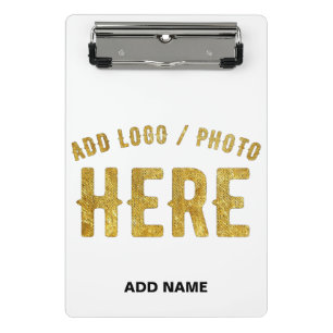 STYLISH MODERN CUSTOMIZABLE WHITE VERIFIED BRANDED MINI CLIPBOARD