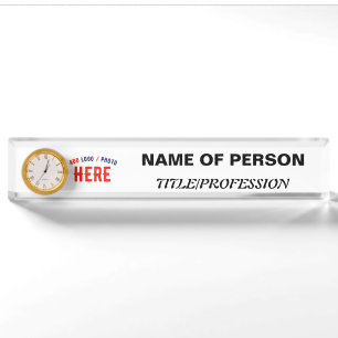 STYLISH MODERN CUSTOMIZABLE WHITE VERIFIED BRANDED NAMEPLATE