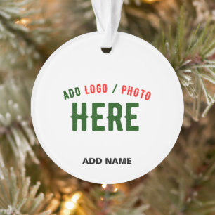 STYLISH MODERN CUSTOMIZABLE WHITE VERIFIED BRANDED ORNAMENT