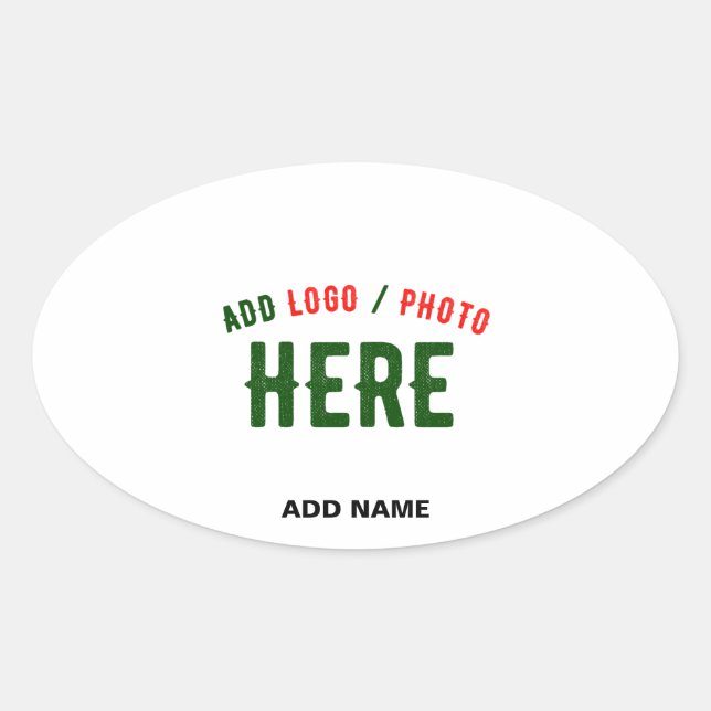 STYLISH MODERN CUSTOMIZABLE WHITE VERIFIED BRANDED OVAL STICKER (Front)