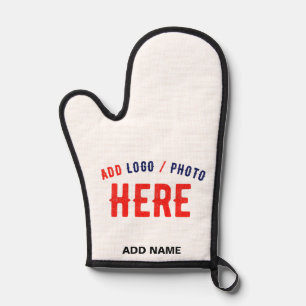 STYLISH MODERN CUSTOMIZABLE WHITE VERIFIED BRANDED OVEN MITT
