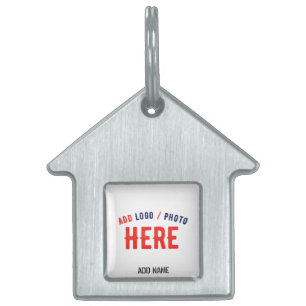 STYLISH MODERN CUSTOMIZABLE WHITE VERIFIED BRANDED PET ID TAG