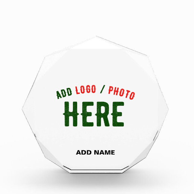 STYLISH MODERN CUSTOMIZABLE WHITE VERIFIED BRANDED PHOTO BLOCK (Front)