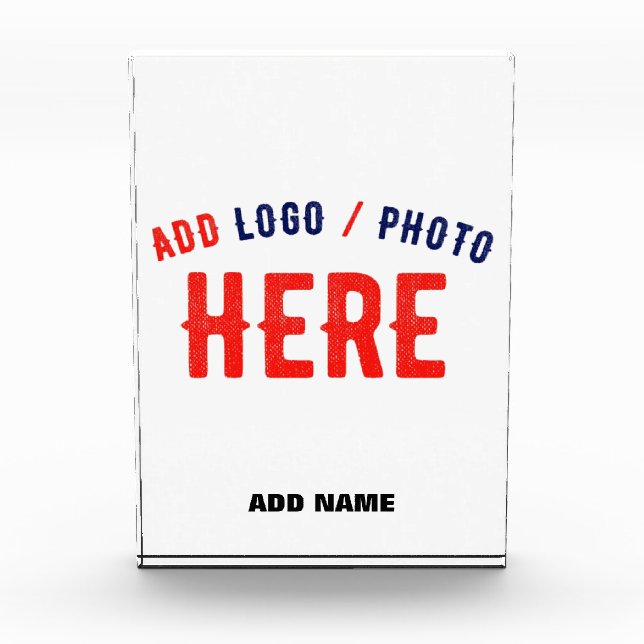 STYLISH MODERN CUSTOMIZABLE WHITE VERIFIED BRANDED PHOTO BLOCK (Front)