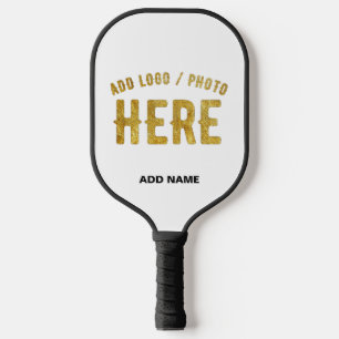 STYLISH MODERN CUSTOMIZABLE WHITE VERIFIED BRANDED PICKLEBALL PADDLE