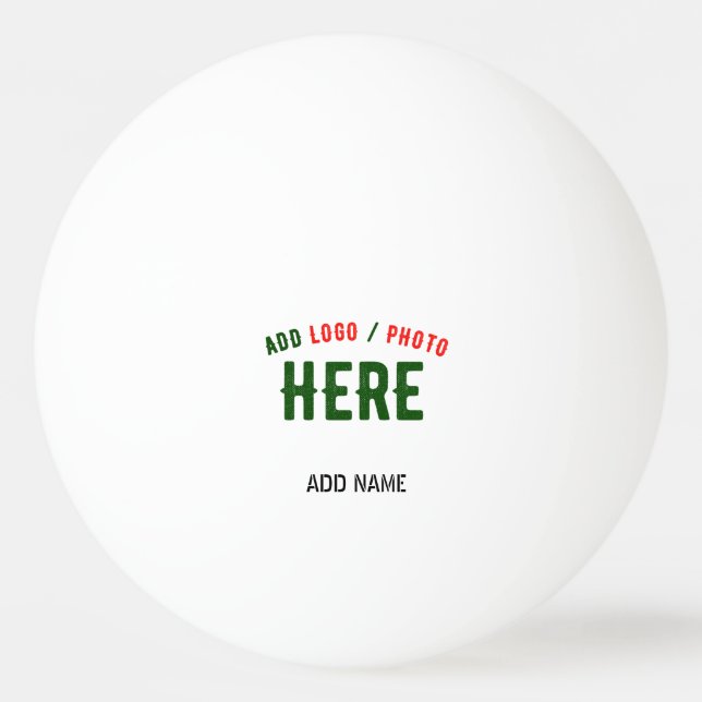 STYLISH MODERN CUSTOMIZABLE WHITE VERIFIED BRANDED PING PONG BALL (Front)