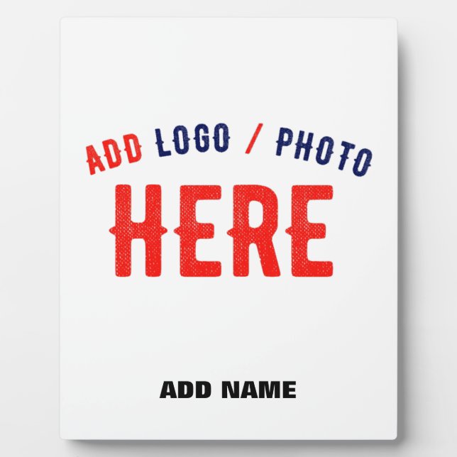 STYLISH MODERN CUSTOMIZABLE WHITE VERIFIED BRANDED PLAQUE (Front)