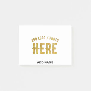 STYLISH MODERN CUSTOMIZABLE WHITE VERIFIED BRANDED POST-IT NOTES