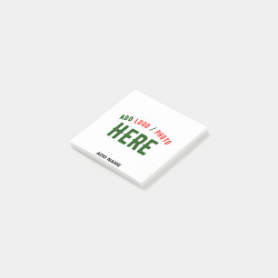 STYLISH MODERN CUSTOMIZABLE WHITE VERIFIED BRANDED POST-IT NOTES