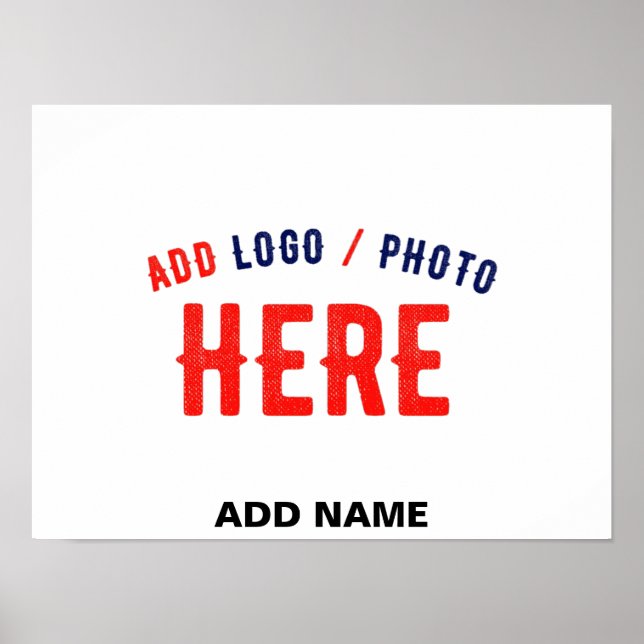 STYLISH MODERN CUSTOMIZABLE WHITE VERIFIED BRANDED POSTER (Front)