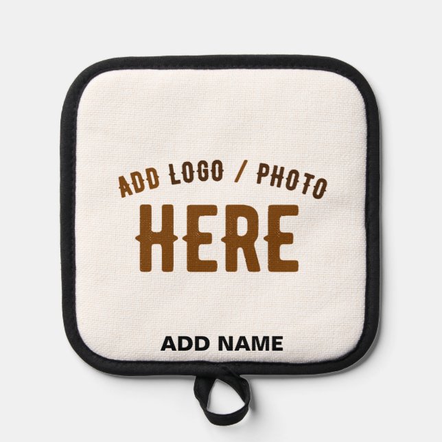 STYLISH MODERN CUSTOMIZABLE WHITE VERIFIED BRANDED POT HOLDER (Front)