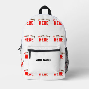 STYLISH MODERN CUSTOMIZABLE WHITE VERIFIED BRANDED PRINTED BACKPACK