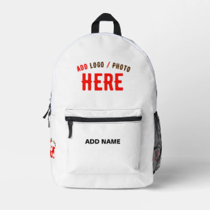 STYLISH MODERN CUSTOMIZABLE WHITE VERIFIED BRANDED PRINTED BACKPACK