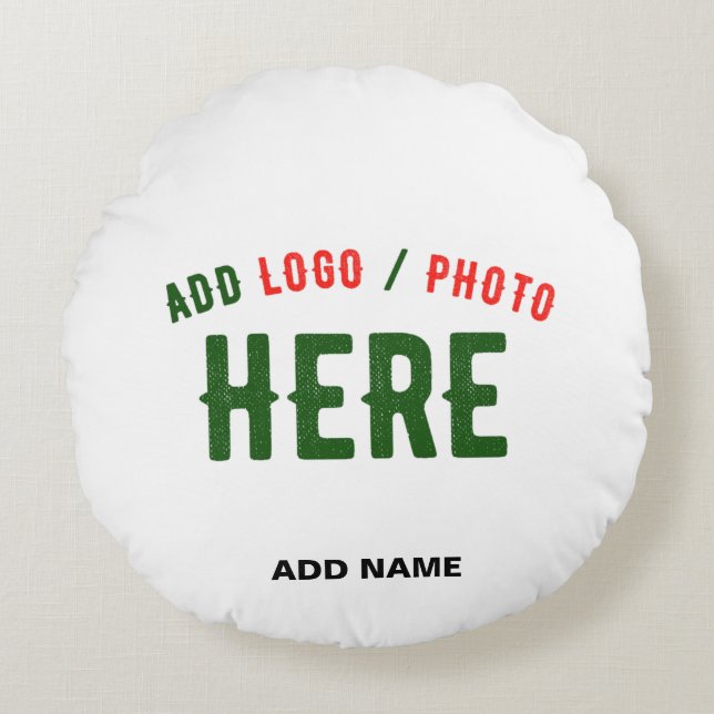 STYLISH MODERN CUSTOMIZABLE WHITE VERIFIED BRANDED ROUND CUSHION (Front)