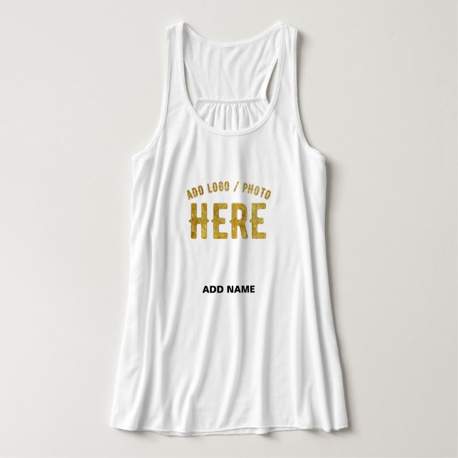 STYLISH MODERN CUSTOMIZABLE WHITE VERIFIED BRANDED SINGLET (Design Front)